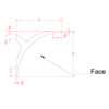 Profile drawing of Lighting Cove LED Molding for Indirect Lighting with labeled dimensions showing 5 inch projection and 5 inch height.