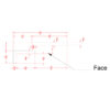 Profile drawing of New York 2-Step Crown Molding for LED's with labeled dimensions showing 6-1/2 inch projection.