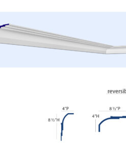 Miami Art Deco 2-Step Crown Molding for LED's