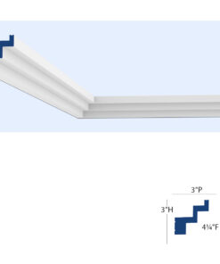 Cincinnati 3-Step molding for Indirect Lighting