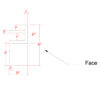 Profile drawing of Asheville Molding for Indirect Lighting with labeled dimensions showing 2-1/2 inch projection and 5-1/2 inch height.