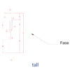 Profile drawing of New York Baseboard Molding with labeled dimensions showing 7-1/2 inch height and 3/4 inch projection.