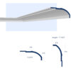 Miami Art Deco Crown Molding for LED's