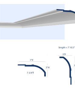 Miami Art Deco Crown Molding for LED's