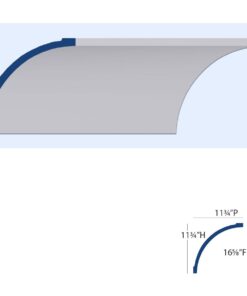 Extra Extra Large Cove Molding