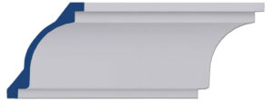 Russell Extra Large Cove Molding - Profile Dimensions