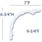 Classic Cove Molding - Profile Dimensions