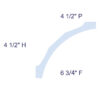 1/4 Round Cove Crown Molding - Image 7