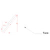 Medium San Francisco Modern Molding for LED's profile with 4 11/16-inch Height, 3 7/8-inch Projection, and 6-inch Fascia
