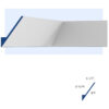 Large San Francisco Modern Molding for LED's with 6 5/16-inch Height, 5 1/8-inch Projection, and 8-inch Fascia