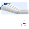 Miami 2-Way / 2-Step Molding for Indirect Lighting: 8½-inch Projection, 9½-inch Fascia, 4¾-inch Height.