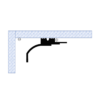 Miami 2-Way / 2-Step Molding for Indirect Lighting shown in a ceiling layout with two lighting positions